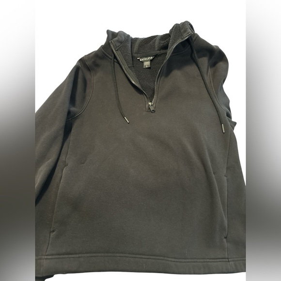 Athleta Black Fleece Lined Pullover - Picture 6 of 7